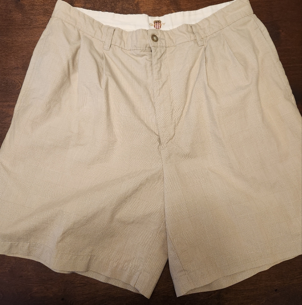 Gant Tan Flat Front Casual Shorts